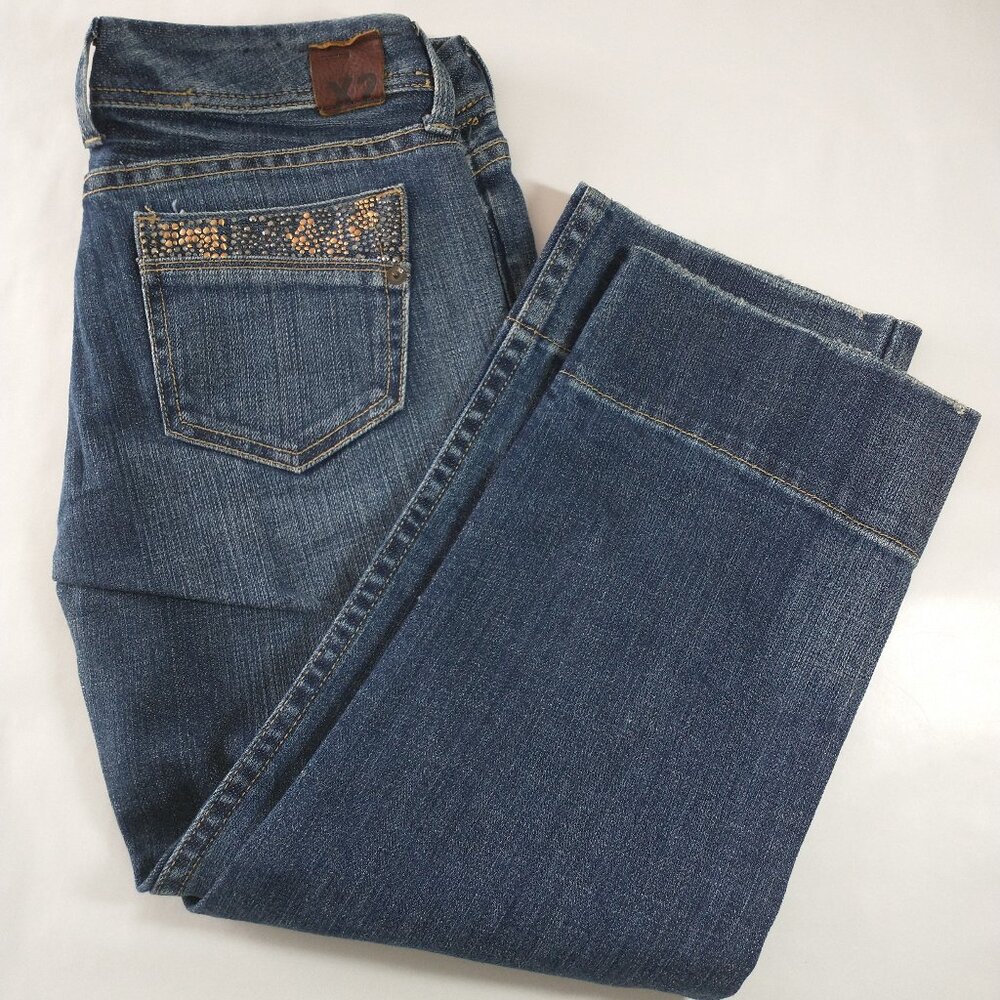 NWOT X2 Embellished Dark Wash Jeans Size 0